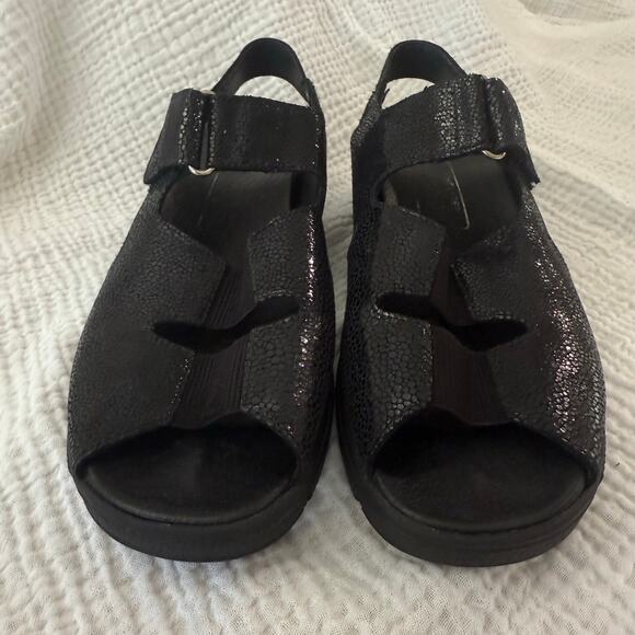 Meisi Women Sandals Size 6 Slides Black
Leather Comfort Adjustable Strap Germany - Picture 5 of 10
